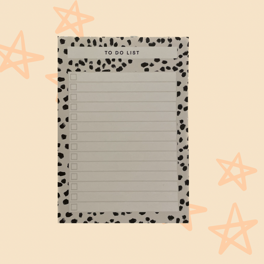 A6 Dalmatian To Do List Notepad Planner - Stationery